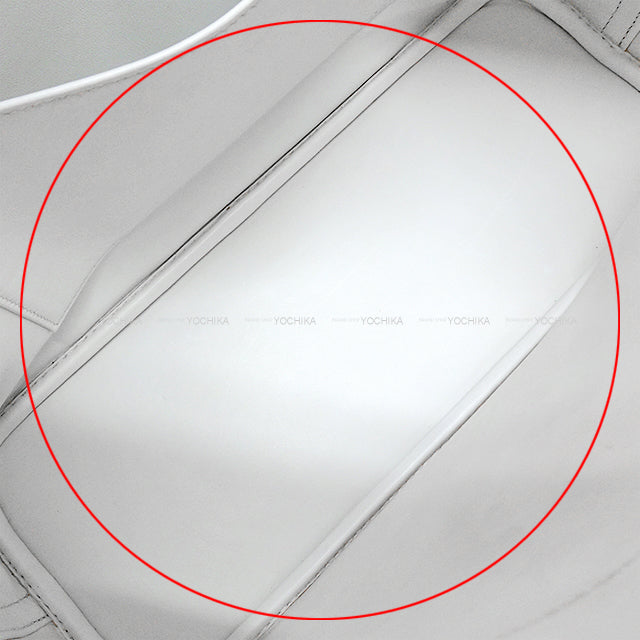 [Pre-loved] HERMES Shoulder bag Bolide35(37) Blanc (White) Toile H/Taurillon Clemence Silver HW Stamp □I[LIKE NEW][Authentic]