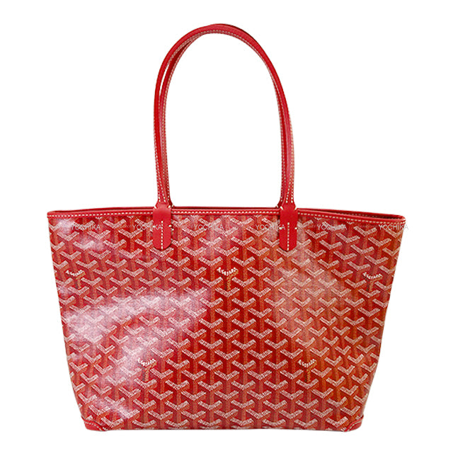 GOYARD tote bag Artois PM Red PVC coated canvas/Cow Leather[BRAND NEW][Authentic]