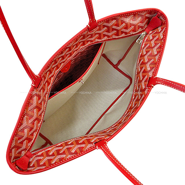 GOYARD tote bag Artois PM Red PVC coated canvas/Cow Leather[BRAND NEW][Authentic]