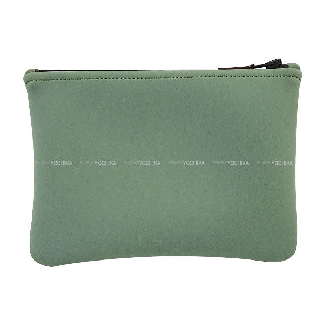 HERMES Pouch NEO BAIN Thalassa PM Kaki Nylon/Polyurethane[EXCELLENT][Authentic]