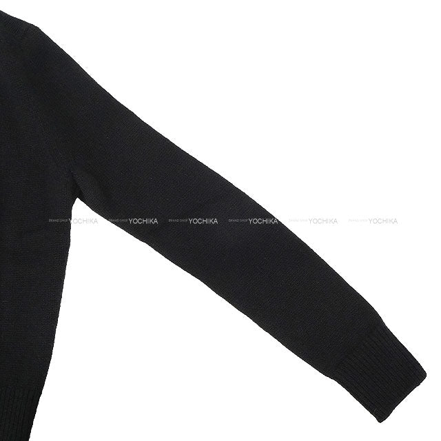 [Pre-loved] Dior Cardigan Ladies Back Logo Noir (Black) Cashmere #38 144G54AM002[LIKE NEW][Authentic]