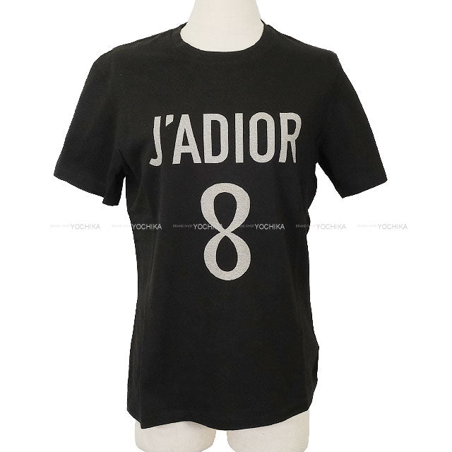 [Pre-loved] Dior Short sleeve t shirt Ladies J’A DIOR 8 Noir (Black) Cotton/Linen #S 213T03TC001[LIKE NEW][Authentic]
