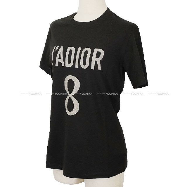 [Pre-loved] Dior Short sleeve t shirt Ladies J’A DIOR 8 Noir (Black) Cotton/Linen #S 213T03TC001[LIKE NEW][Authentic]