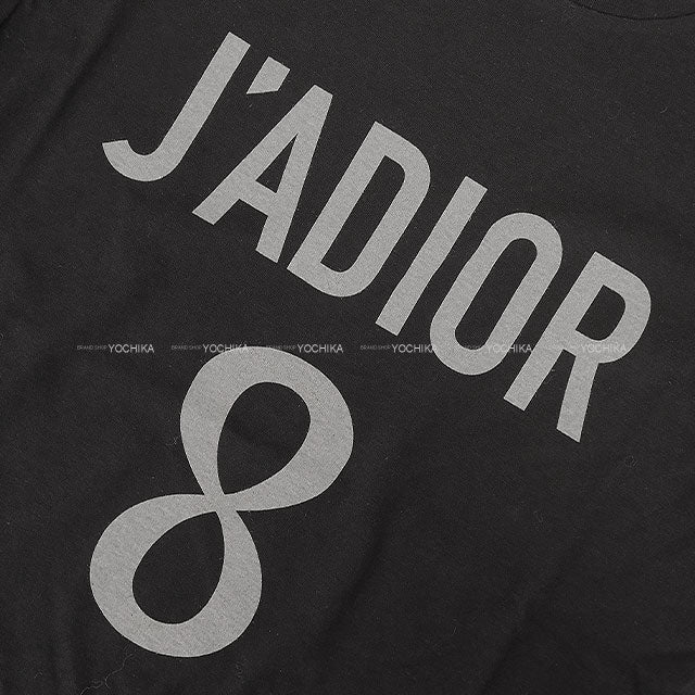 [Pre-loved] Dior Short sleeve t shirt Ladies J’A DIOR 8 Noir (Black) Cotton/Linen #S 213T03TC001[LIKE NEW][Authentic]