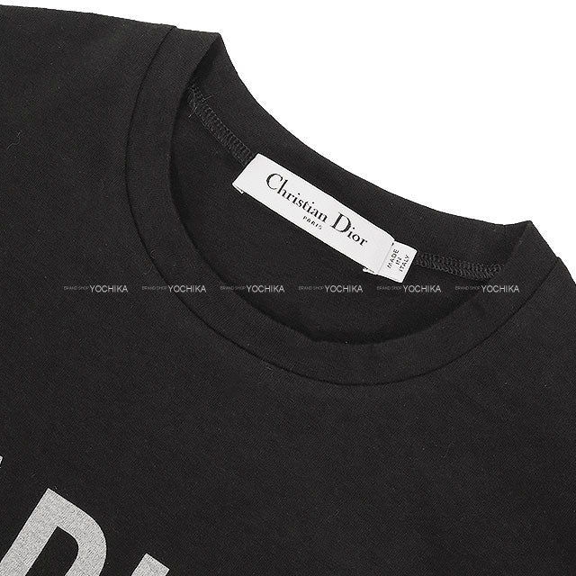 [Pre-loved] Dior Short sleeve t shirt Ladies J’A DIOR 8 Noir (Black) Cotton/Linen #S 213T03TC001[LIKE NEW][Authentic]