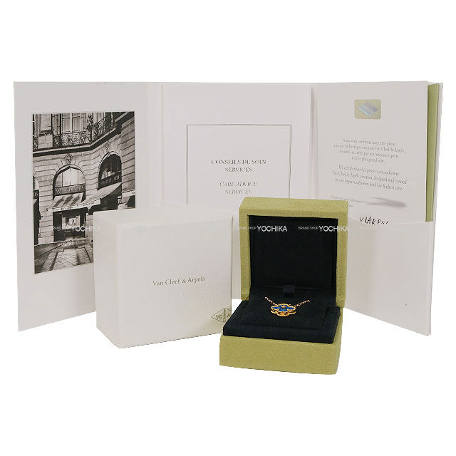 2019 Holiday Collection Van Cleef & Arpels necklace Vintage Alhambra Blue Sable K18YG VCARP46000[EXCELLENT][Authentic]