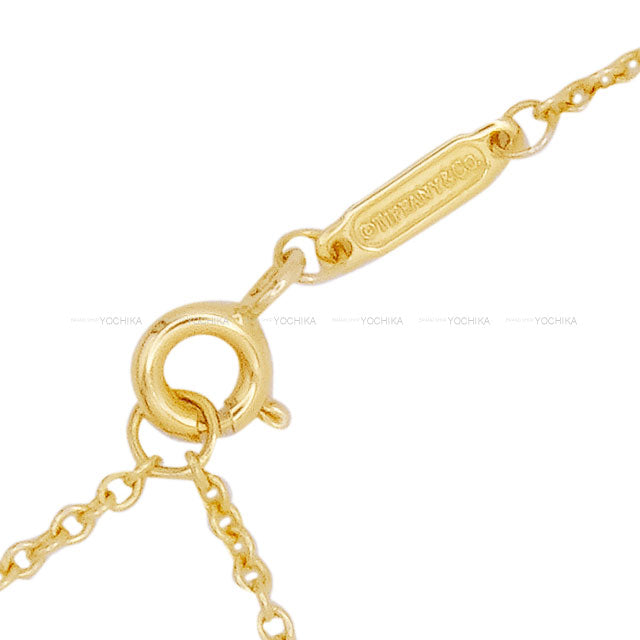 TIFFANY&Co. necklace Knot Pendant Gold K18/Diamond 0.25ct[EXCELLENT][Authentic]