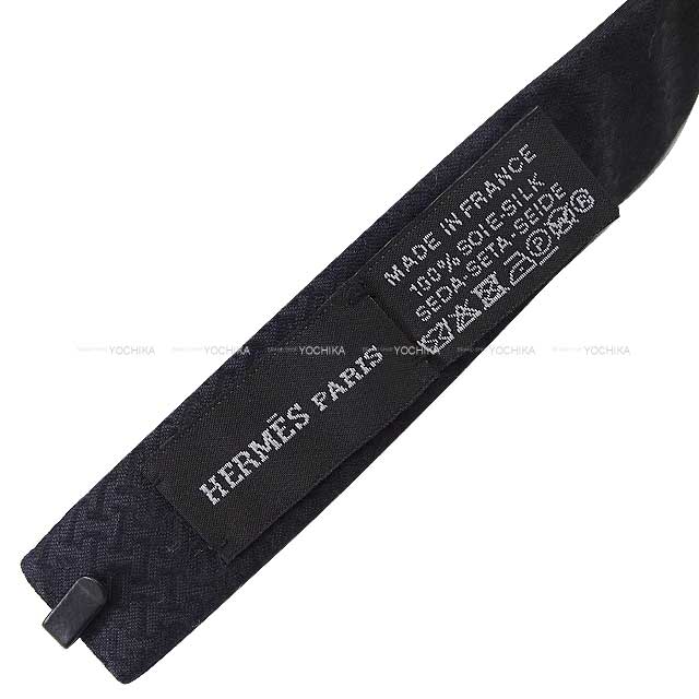 HERMES Bow Tie FACONNEE UP SIDE DOWN Noir (Black) Silk100%[BRAND NEW][Authentic]