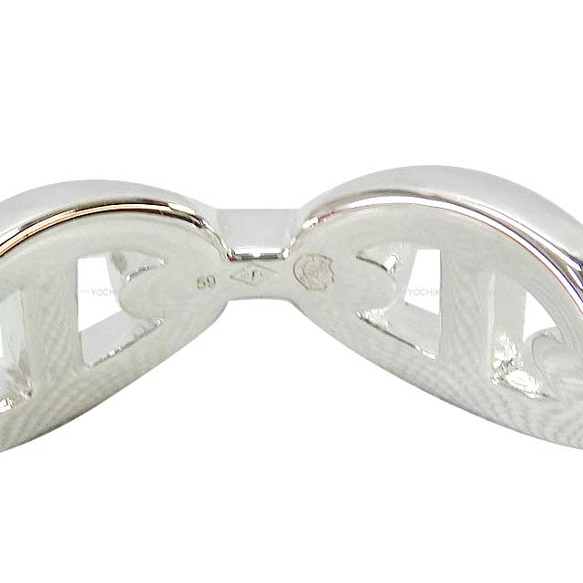 HERMES ring Chaine d'Ancre Enchainee PM Silver925 (SV925 Ag925) #59[EXCELLENT][Authentic]