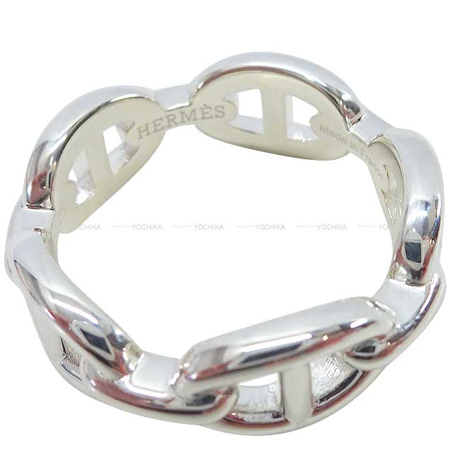 HERMES ring Chaine d'Ancre Enchainee PM Silver925 (SV925 Ag925) #59[EXCELLENT][Authentic]