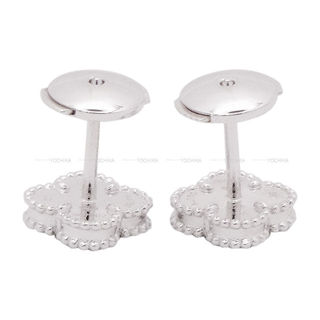 Van Cleef & Arpels pierced earring Sweet Alhambra K18WG/Mother of Pearl VCARG12000[EXCELLENT][Authentic]