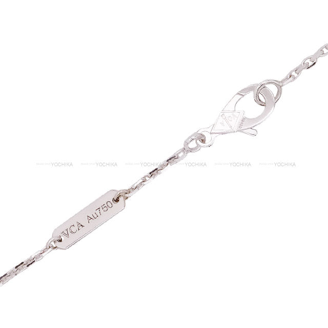 Van Cleef & Arpels necklace Vintage Alhambra Pendant K18WG/Chalcedony VCARD34900[BRAND NEW][Authentic]