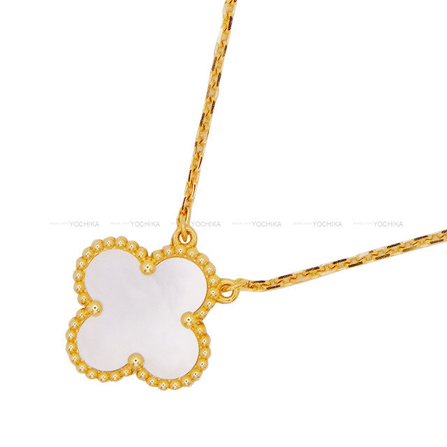 Van Cleef & Arpels necklace Vintage Alhambra Pendant K18YG/Mother of Pearl VCARA45900[EXCELLENT][Authentic]