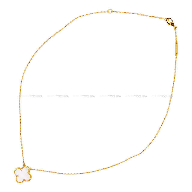 Van Cleef & Arpels necklace Vintage Alhambra Pendant K18YG/Mother of Pearl VCARA45900[EXCELLENT][Authentic]
