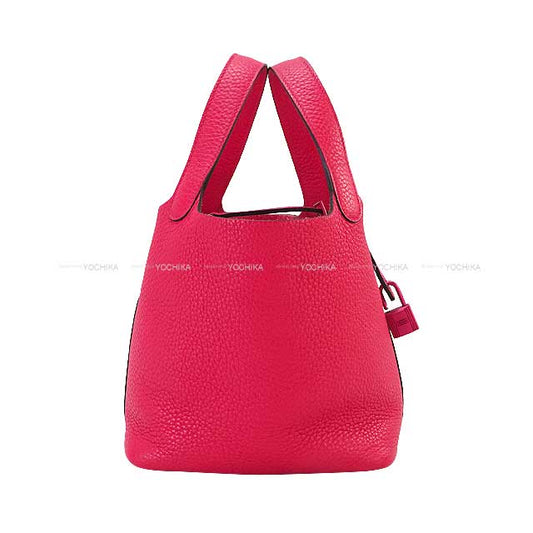 [Pre-loved] HERMES Handbag Picotin Lock 18 PM Monochrome SO PINK Rose Mexicoe Taurillon Clemence Mat Pink HW Stamp U[LIKE NEW][Authentic]