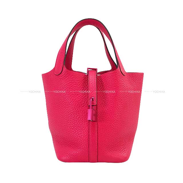[Pre-loved] HERMES Handbag Picotin Lock 18 PM Monochrome SO PINK Rose Mexicoe Taurillon Clemence Mat Pink HW Stamp U[LIKE NEW][Authentic]