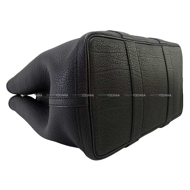 [Pre-loved] HERMES tote bag Garden Party 36 PM Noir (Black) Veau Negonda Silver HW Stamp D[LIKE NEW][Authentic]