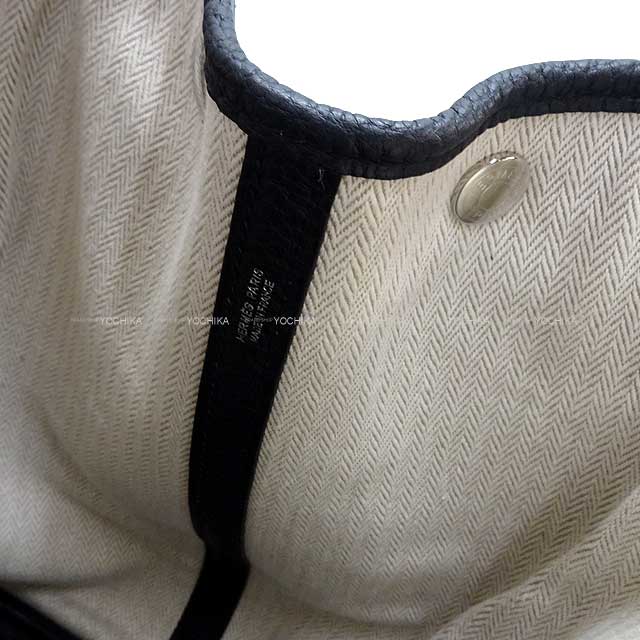 [Pre-loved] HERMES tote bag Garden Party 36 PM Noir (Black) Veau Negonda Silver HW Stamp D[LIKE NEW][Authentic]