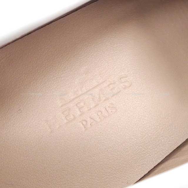 HERMES Moccasins Royal Blanc (White)/Multicolor Calfskin #38.5 Silver HW[EXCELLENT][Authentic]