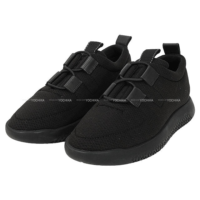 [Pre-loved] HERMES sneakers Ladies Team Trail Noir (Black) Mesh #38[LIKE NEW][Authentic]