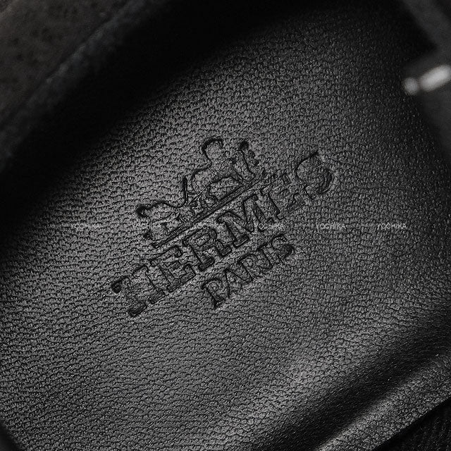 [Pre-loved] HERMES sneakers Ladies Team Trail Noir (Black) Mesh #38[LIKE NEW][Authentic]