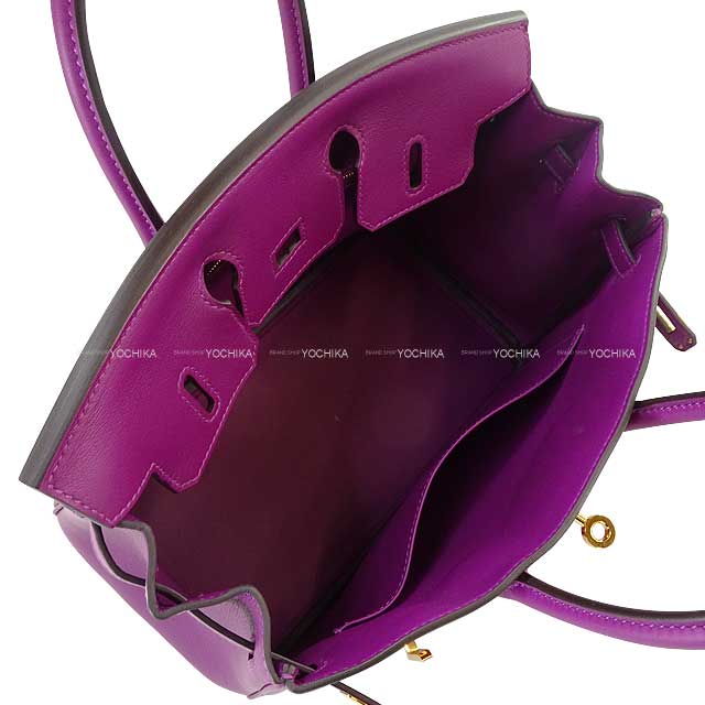 HERMES Handbag Birkin25 Anemone Veau Swift Gold HW Stamp Y[EXCELLENT][Authentic]