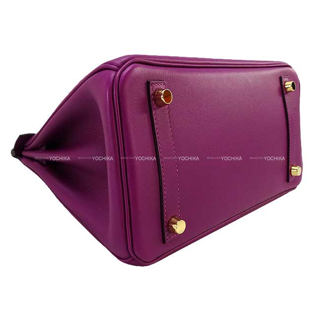 HERMES Handbag Birkin25 Anemone Veau Swift Gold HW Stamp Y[EXCELLENT][Authentic]