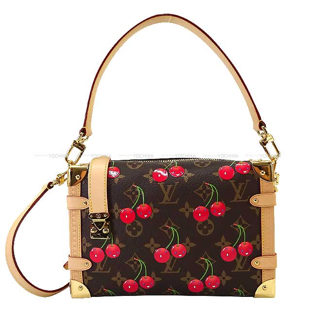 2025SS LOUIS VUITTON Shoulder bag LV×TM Side Trunk MM Brown Monogram Cherry Gold HW M14278[EXCELLENT][Authentic]