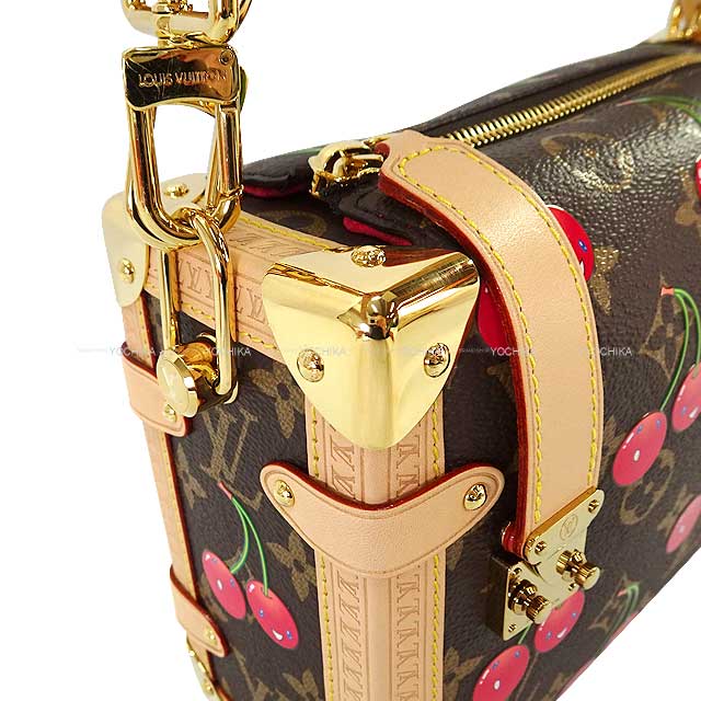 2025SS LOUIS VUITTON Shoulder bag LV×TM Side Trunk MM Brown Monogram Cherry Gold HW M14278[EXCELLENT][Authentic]