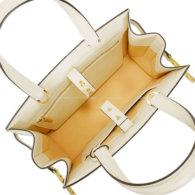 Delvaux Shoulder bag Tempete Crash PM Illusion Blanc (White) Calf /Jacquard Silver HW AA0636BSG0AEBDO[EXCELLENT][Authentic]