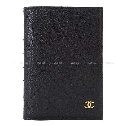 2025AW CHANEL passport case Matelasse COCO Mark Classic Noir (Black) Graind Chevre Gold HW AP4949[BRAND NEW][Authentic]