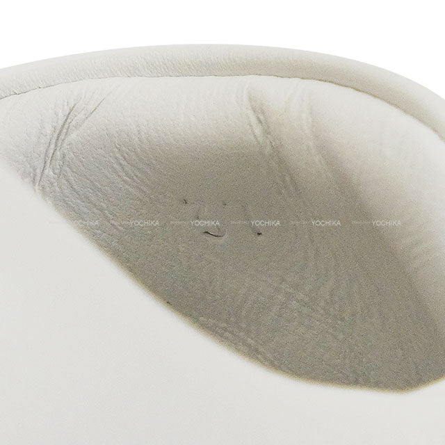 HERMES sneakers Women's Kid Blanc (White)/Noir (Black) Calf/Chevre Velour #37 3E0440DQ[BRAND NEW][Authentic]