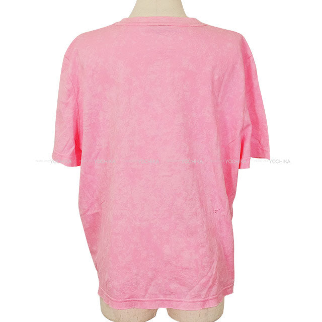 2023 CHANEL Short sleeve t shirt Tweed Logo Pink Pink Cotton #XL P74670[EXCELLENT][Authentic]