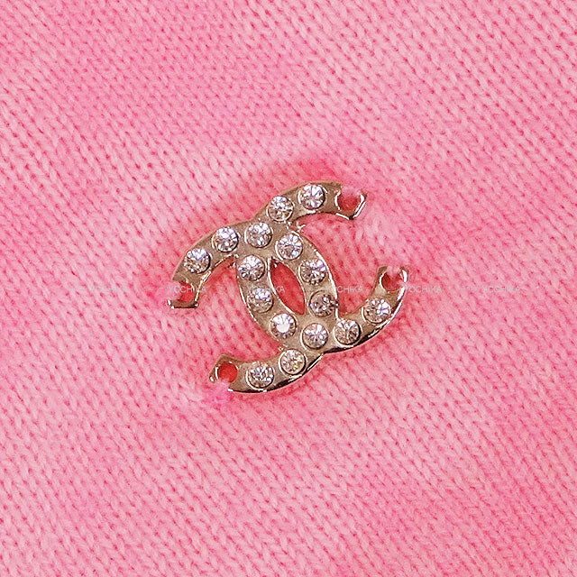 2023 CHANEL Short sleeve t shirt Tweed Logo Pink Pink Cotton #XL P74670[EXCELLENT][Authentic]