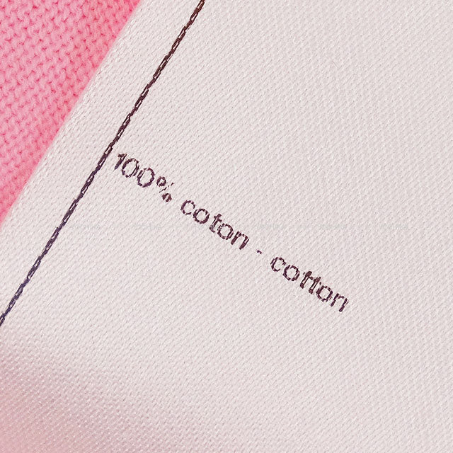 2023 CHANEL Short sleeve t shirt Tweed Logo Pink Pink Cotton #XL P74670[EXCELLENT][Authentic]