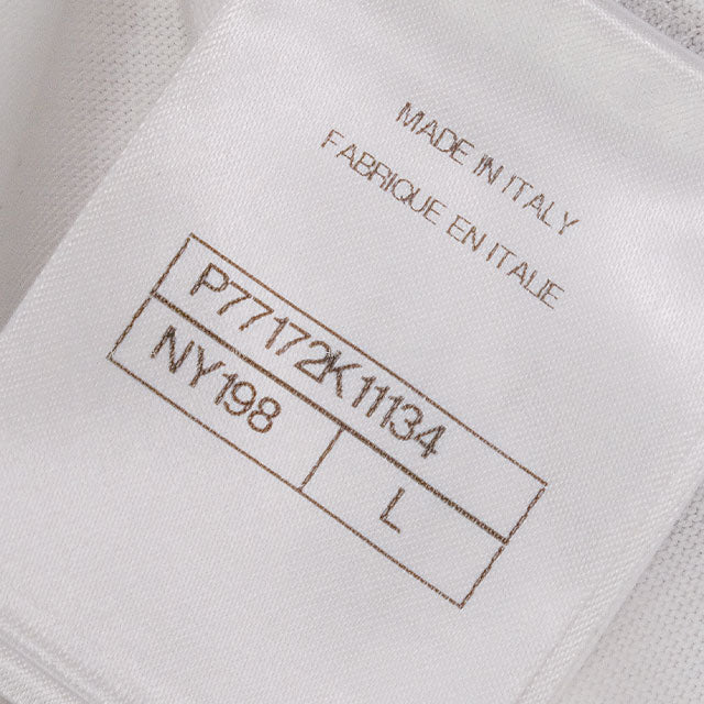 2024 SS CHANEL Short sleeve t shirt Coco mark Camelia Tweed Print Blanc (White)/Noir (Black)//Pink Cotton ♯L P77172[EXCELLENT][Authentic]