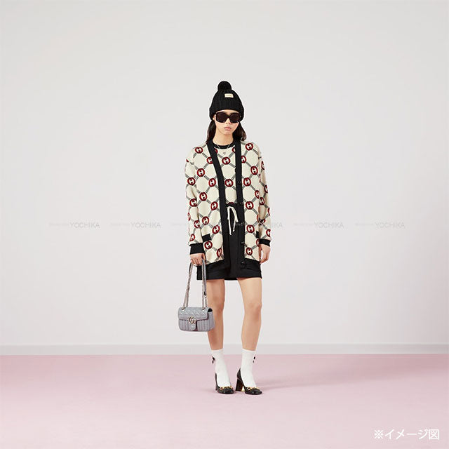 GUCCI Cardigan Reversible Interlocking GG Noir (Black)/Beige Wool/Polyurethane ♯L 678308[EXCELLENT][Authentic]