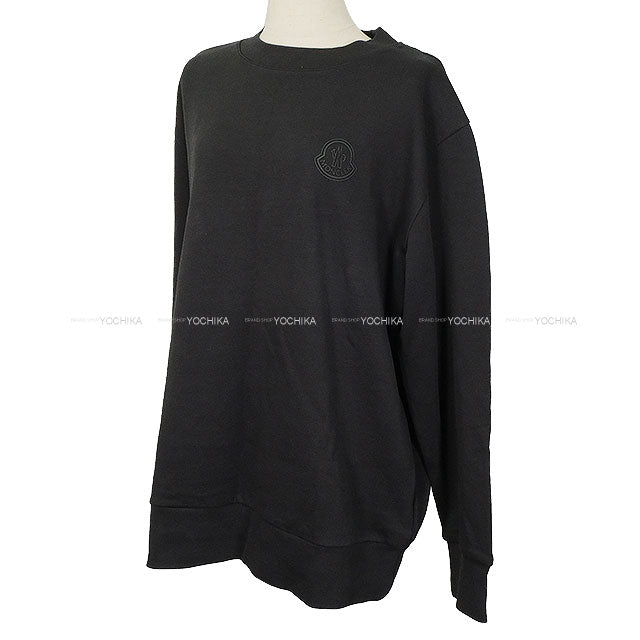 2022 SS MONCLER Sweat MAGLIA GROCOLLO Trainer Noir (Black) Cotton ♯XL[EXCELLENT][Authentic]