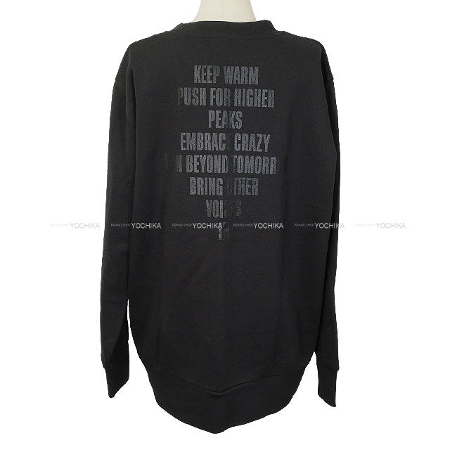 2022 SS MONCLER Sweat MAGLIA GROCOLLO Trainer Noir (Black) Cotton ♯XL[EXCELLENT][Authentic]