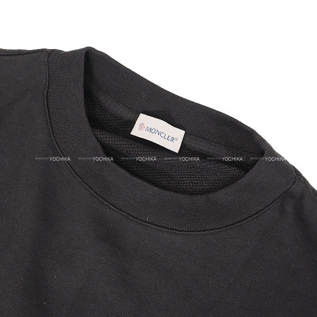 2022 SS MONCLER Sweat MAGLIA GROCOLLO Trainer Noir (Black) Cotton ♯XL[EXCELLENT][Authentic]