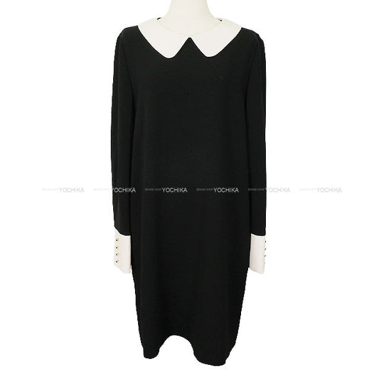 MAX MARA One‐piece dress GOLFO Cady dress Noir (Black)/Blanc (White) Triacetate/Polyester ♯44 6226015106001[BRAND NEW][Authentic]