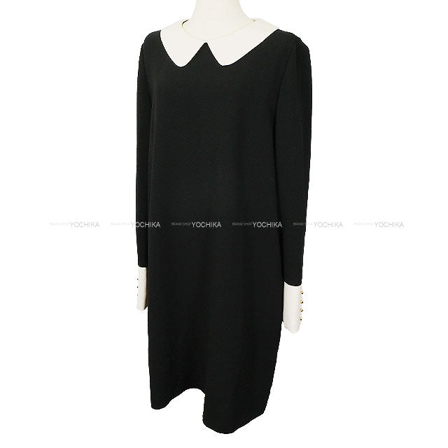 MAX MARA One‐piece dress GOLFO Cady dress Noir (Black)/Blanc (White) Triacetate/Polyester ♯44 6226015106001[BRAND NEW][Authentic]