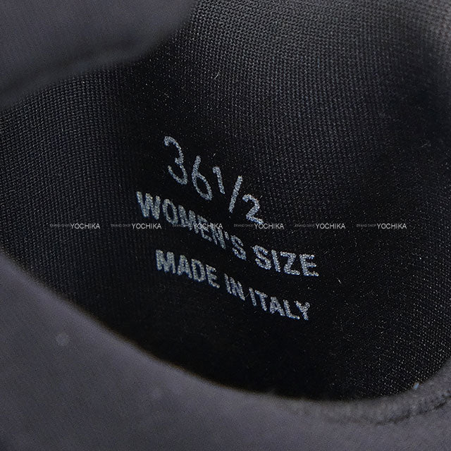 ROGER VIVIER sneakers Viv' Run Strass Buckle Noir (Black)/Blanc (White) Fabric ♯36.5[ALMOST NEW][Authentic]