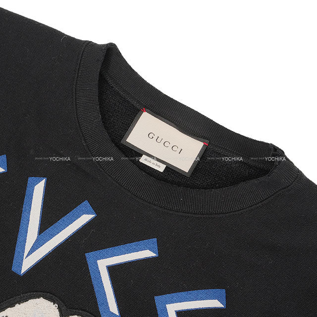 2021 AW GUCCI Sweat Disney Donald Duck Noir (Black) Cotton ♯XL 462018[EXCELLENT][Authentic]