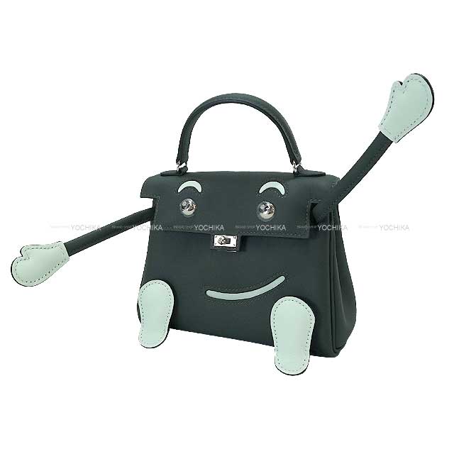 HERMES Handbag Kelly Doll quelle idole Vert Fonce/Vert Peppermint Veau Swift Silver HW Stamp K[BRAND NEW][Authentic]