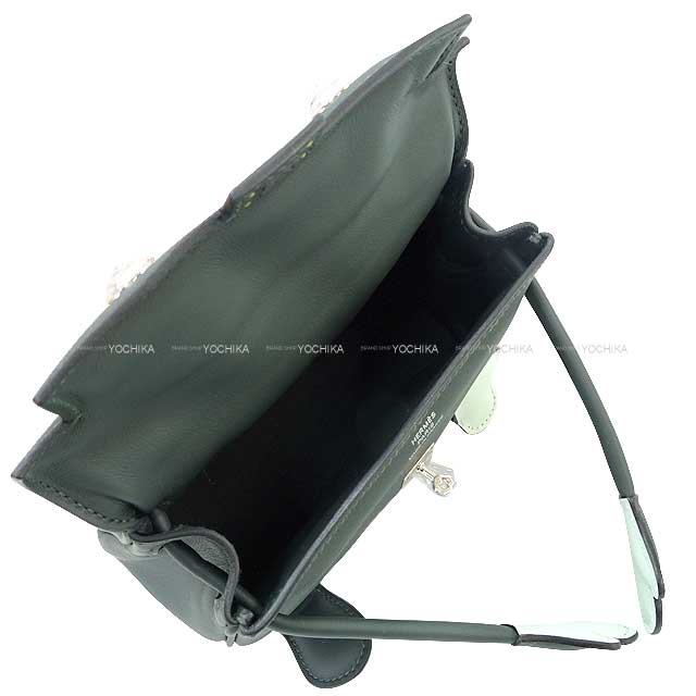 HERMES Handbag Kelly Doll quelle idole Vert Fonce/Vert Peppermint Veau Swift Silver HW Stamp K[BRAND NEW][Authentic]