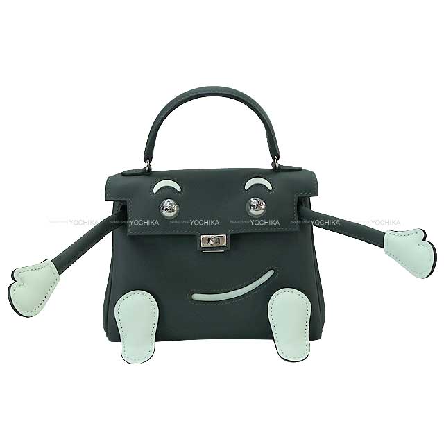 HERMES Handbag Kelly Doll quelle idole Vert Fonce/Vert Peppermint Veau Swift Silver HW Stamp K[BRAND NEW][Authentic]