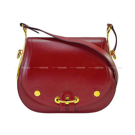 [Pre-loved] HERMES Shoulder bag Passquide Rouge H Box Calf Gold HW[USED A][Authentic]