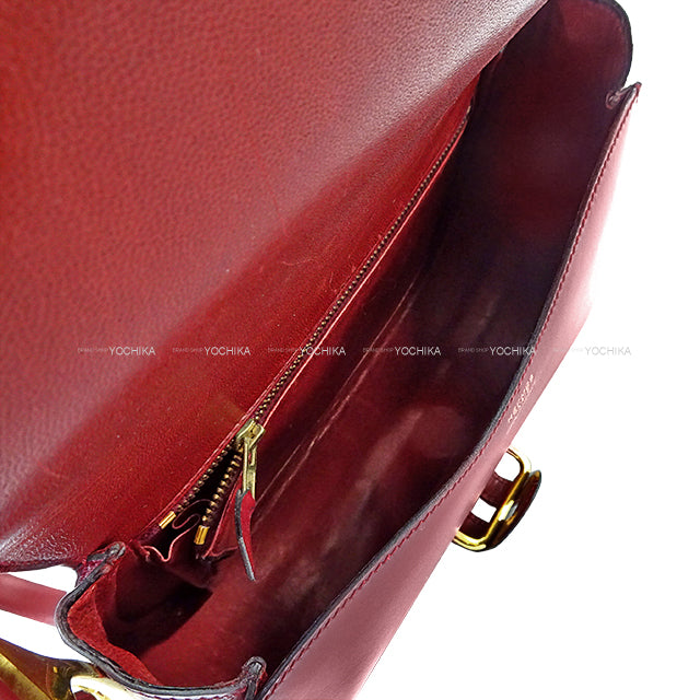 [Pre-loved] HERMES Shoulder bag Passquide Rouge H Box Calf Gold HW[USED A][Authentic]