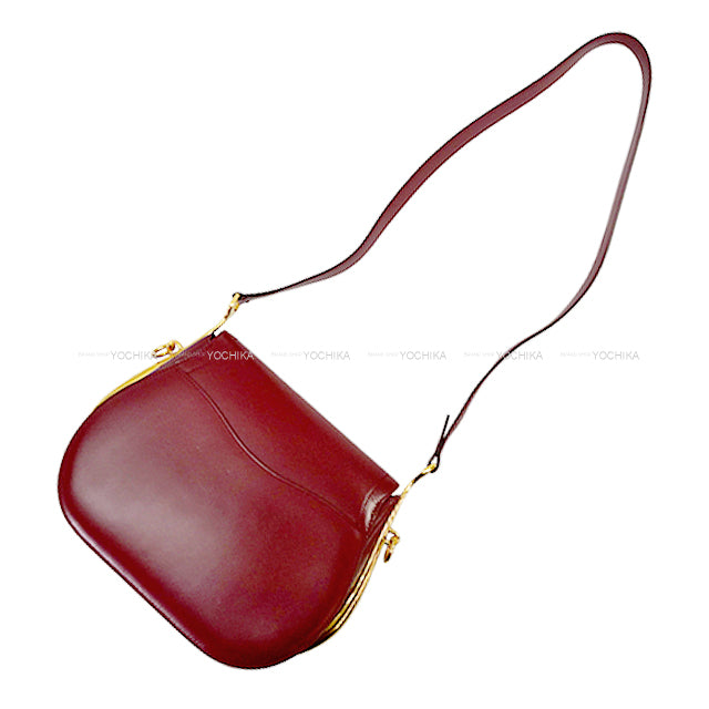 [Pre-loved] HERMES Shoulder bag Passquide Rouge H Box Calf Gold HW[USED A][Authentic]